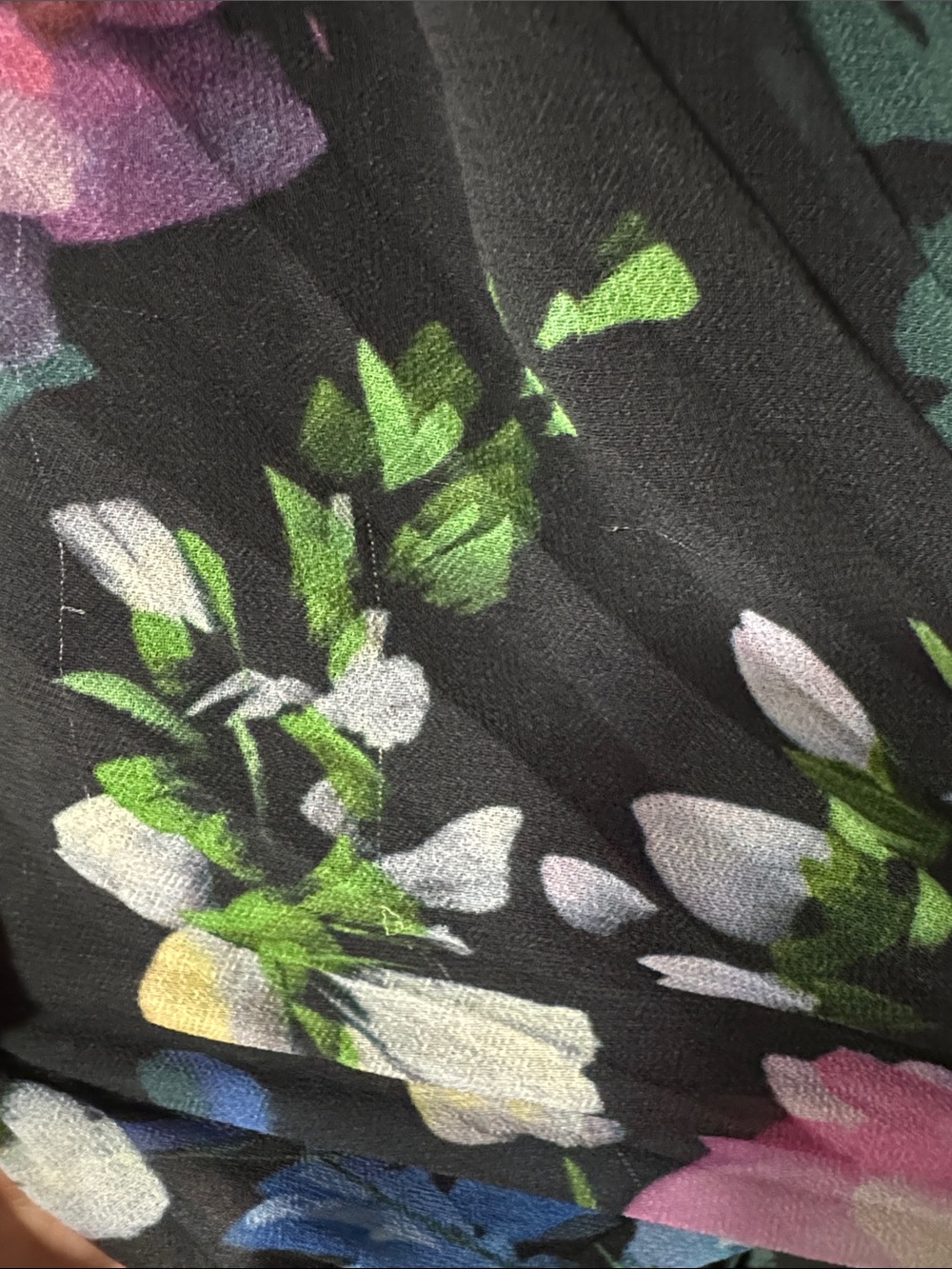 Badgley Mischka pleated floral gown size 14 - Picture 11 of 11